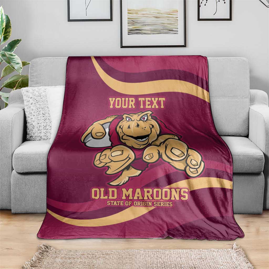 Custom QLD Maroons Cane Toad Blanket Queensland Origin No1