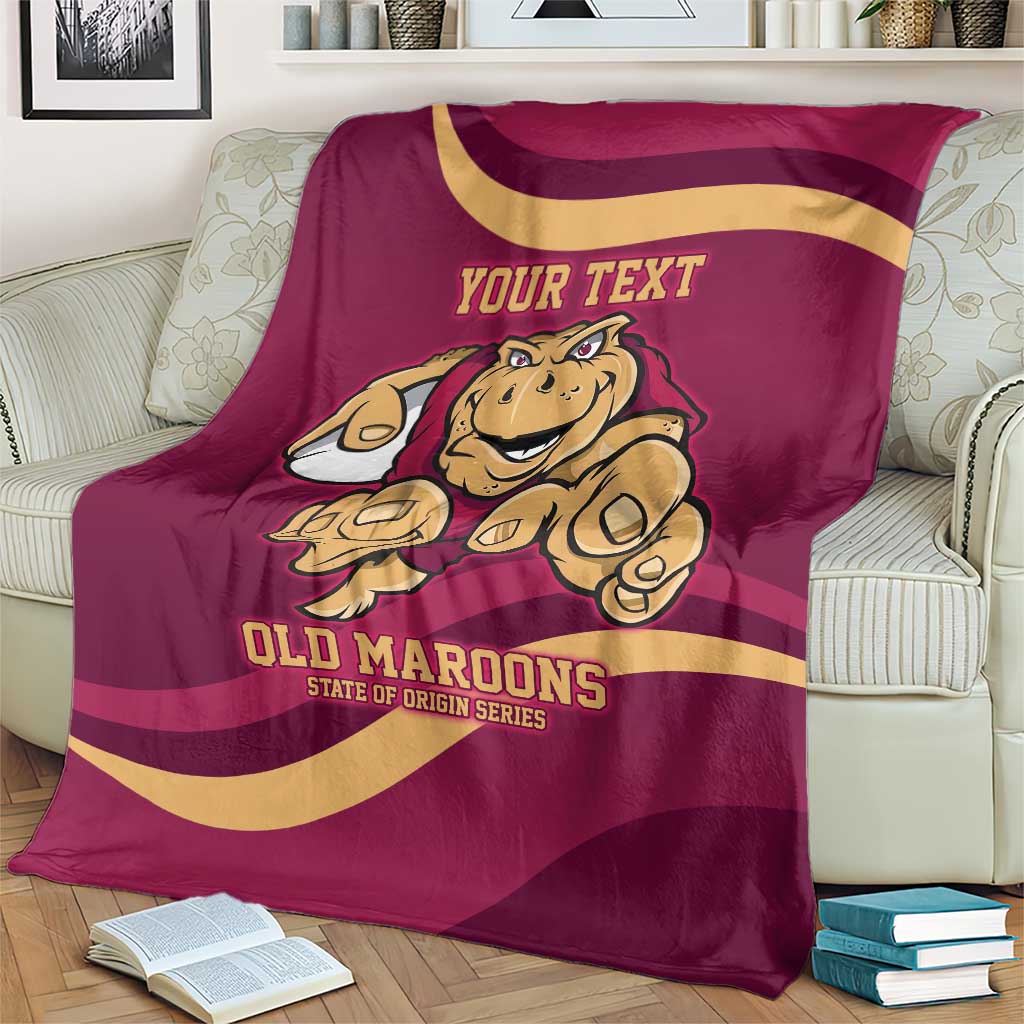 Custom QLD Maroons Cane Toad Blanket Queensland Origin No1