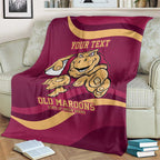 Custom QLD Maroons Cane Toad Blanket Queensland Origin No1