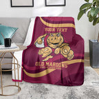 Custom QLD Maroons Cane Toad Blanket Queensland Origin No1