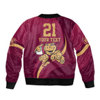Custom QLD Maroons Cane Toad Bomber Jacket Queensland Origin No1