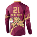 Custom QLD Maroons Cane Toad Button Sweatshirt Queensland Origin No1