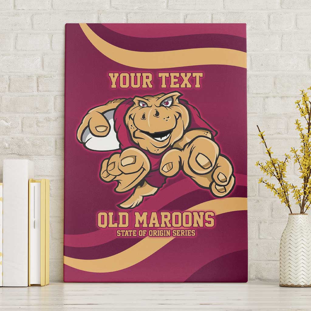 Custom QLD Maroons Cane Toad Canvas Wall Art Queensland Origin No1