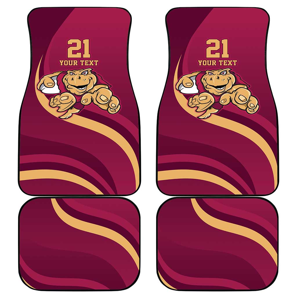 Custom QLD Maroons Cane Toad Car Mats Queensland Origin No1