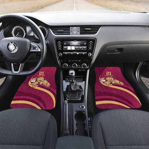 Custom QLD Maroons Cane Toad Car Mats Queensland Origin No1