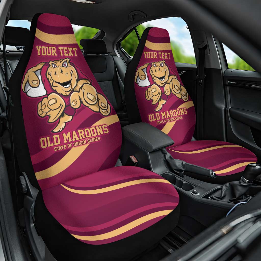 Custom QLD Maroons Cane Toad Car Seat Cover Queensland Origin No1