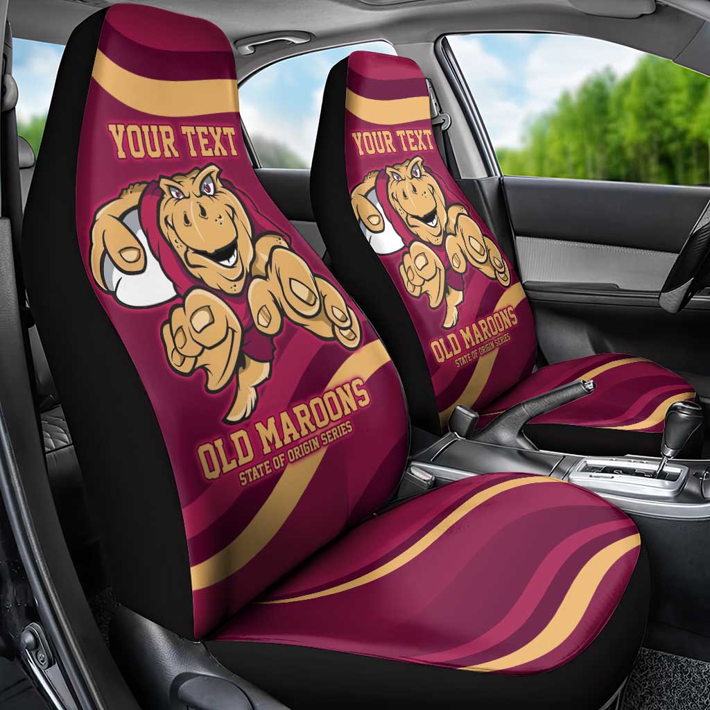 Custom QLD Maroons Cane Toad Car Seat Cover Queensland Origin No1