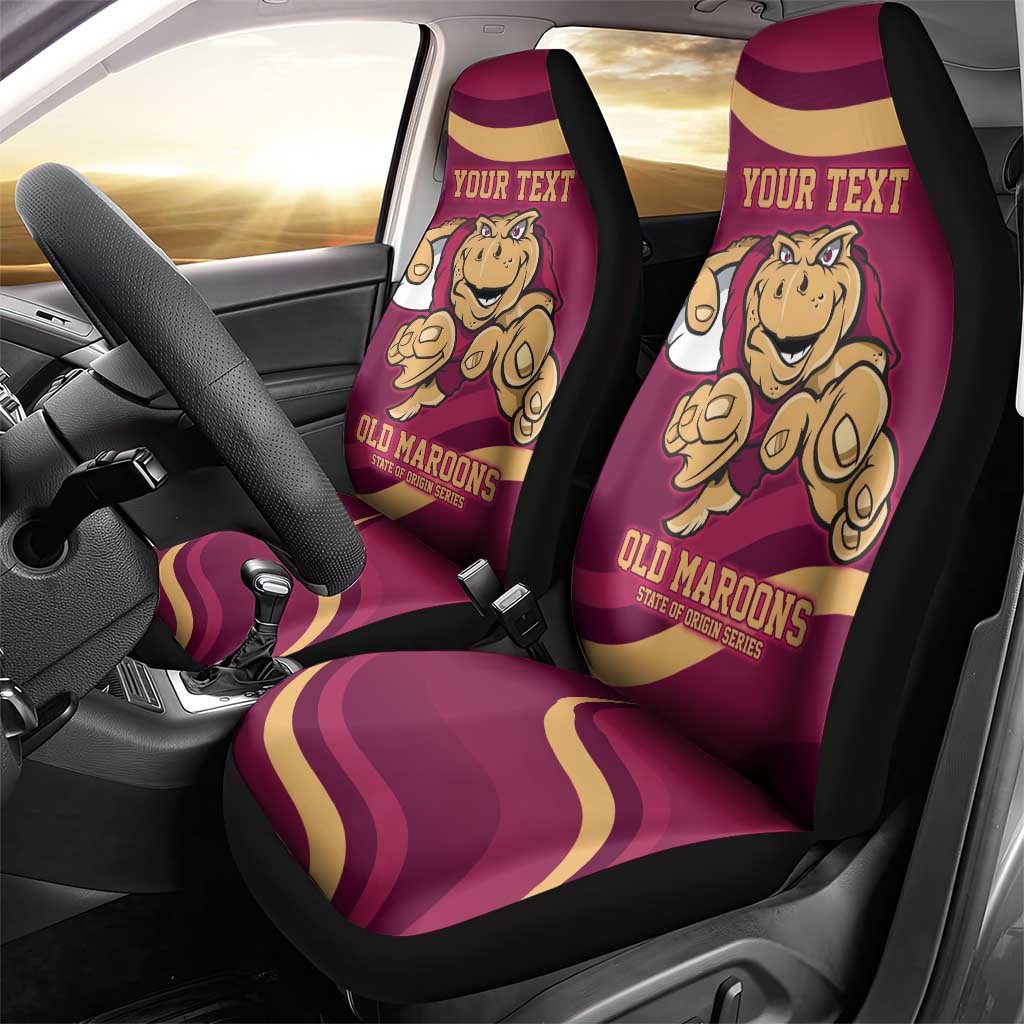 Custom QLD Maroons Cane Toad Car Seat Cover Queensland Origin No1