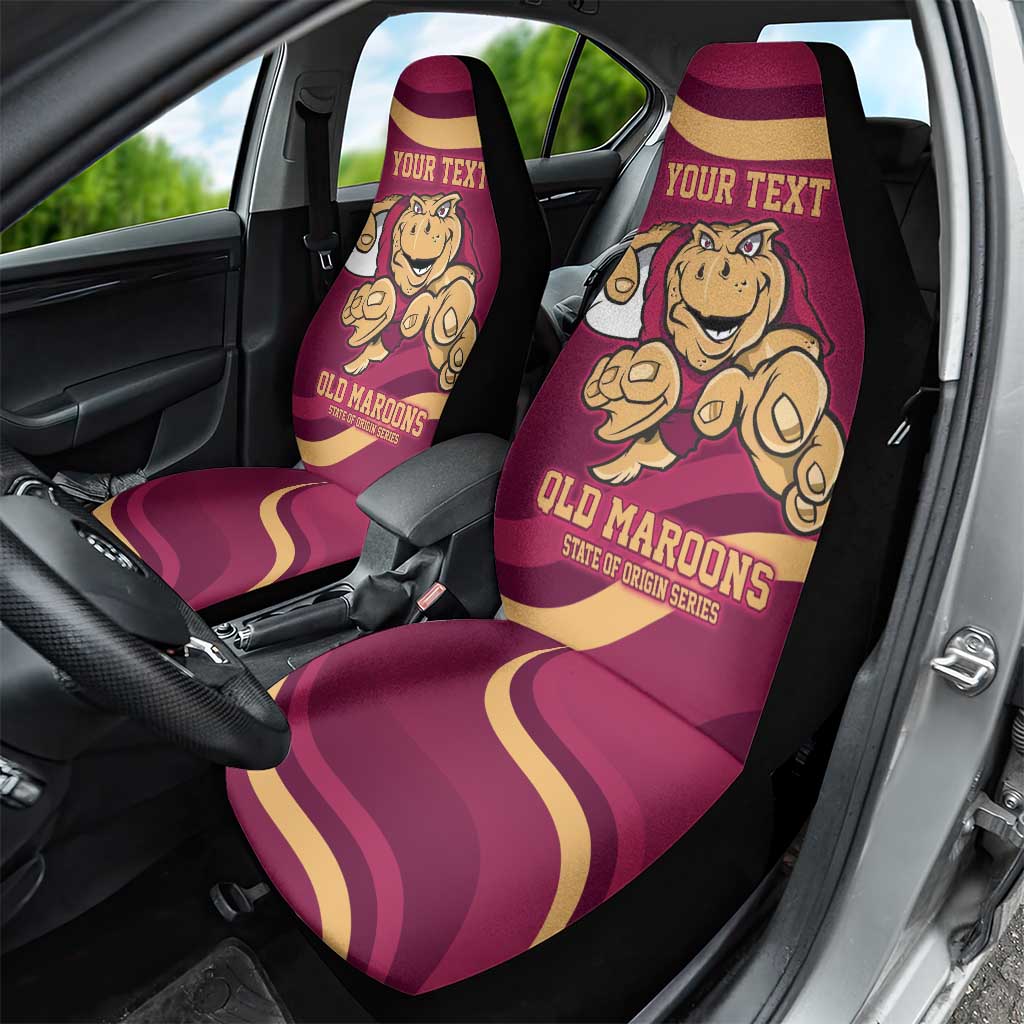 Custom QLD Maroons Cane Toad Car Seat Cover Queensland Origin No1