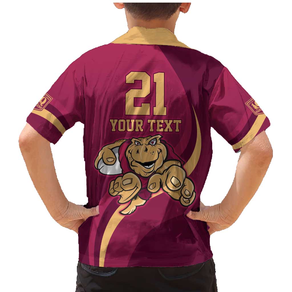 Custom QLD Maroons Cane Toad Family Matching Mermaid Dress and Hawaiian Shirt Queensland Origin No1