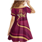 Custom QLD Maroons Cane Toad Family Matching Mermaid Dress and Hawaiian Shirt Queensland Origin No1