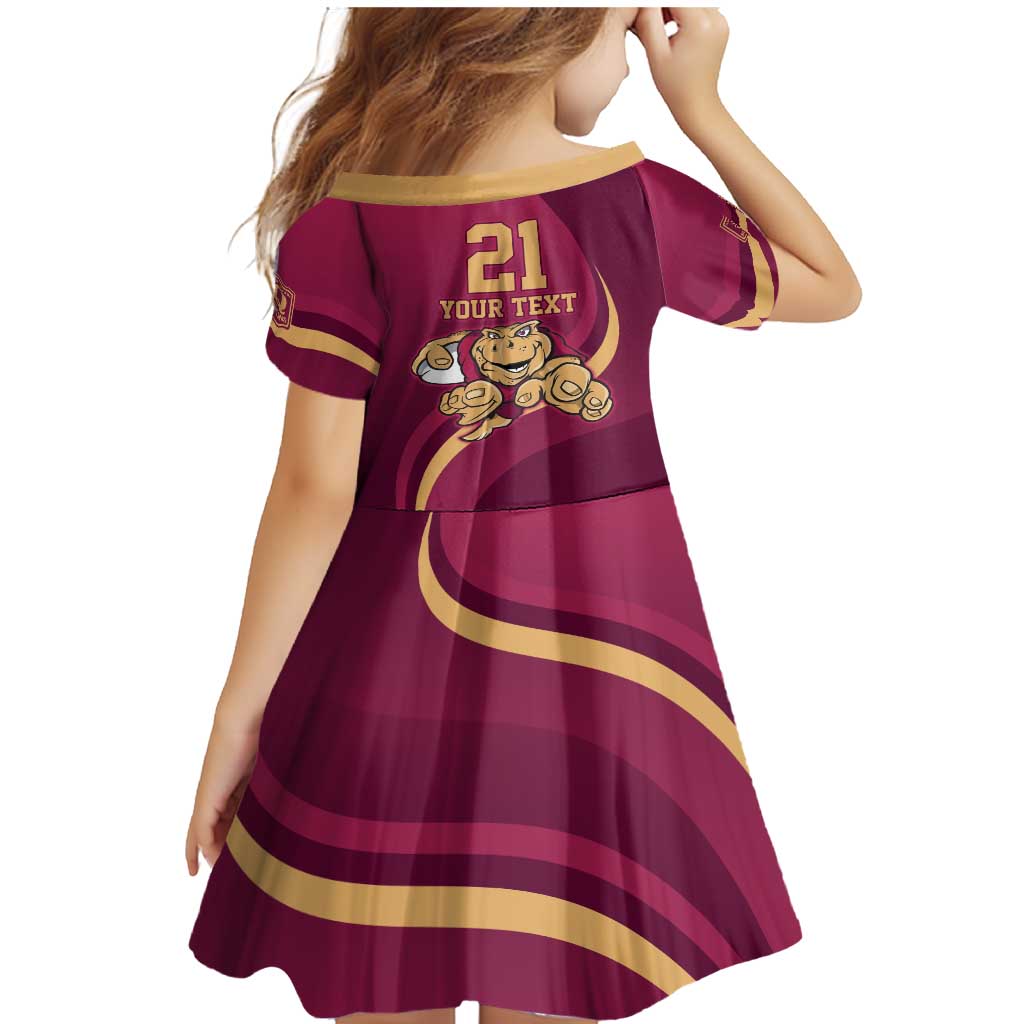 Custom QLD Maroons Cane Toad Family Matching Mermaid Dress and Hawaiian Shirt Queensland Origin No1