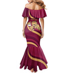 Custom QLD Maroons Cane Toad Family Matching Mermaid Dress and Hawaiian Shirt Queensland Origin No1