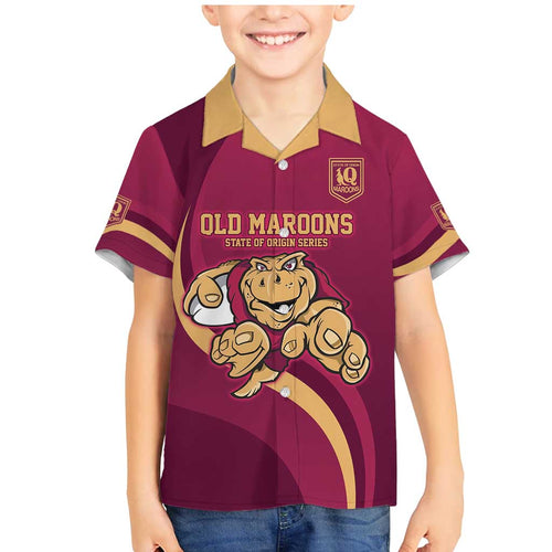Custom QLD Maroons Cane Toad Family Matching Mermaid Dress and Hawaiian Shirt Queensland Origin No1