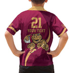 Custom QLD Maroons Cane Toad Family Matching Off Shoulder Maxi Dress and Hawaiian Shirt Queensland Origin No1
