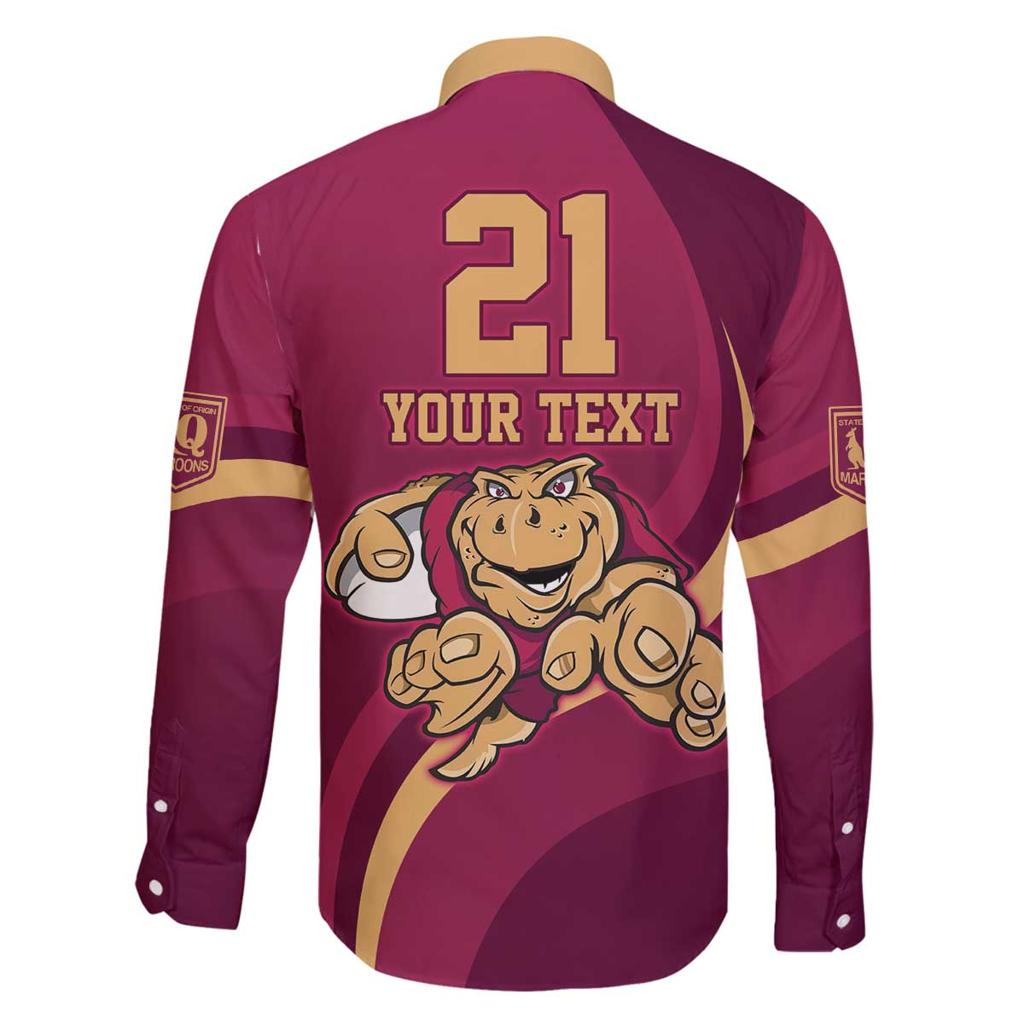 Custom QLD Maroons Cane Toad Family Matching Puletasi and Hawaiian Shirt Queensland Origin No1
