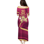 Custom QLD Maroons Cane Toad Family Matching Puletasi and Hawaiian Shirt Queensland Origin No1