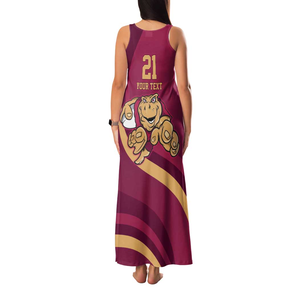 Custom QLD Maroons Cane Toad Family Matching Tank Maxi Dress and Hawaiian Shirt Queensland Origin No1