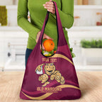 Custom QLD Maroons Cane Toad Grocery Bag Queensland Origin No1