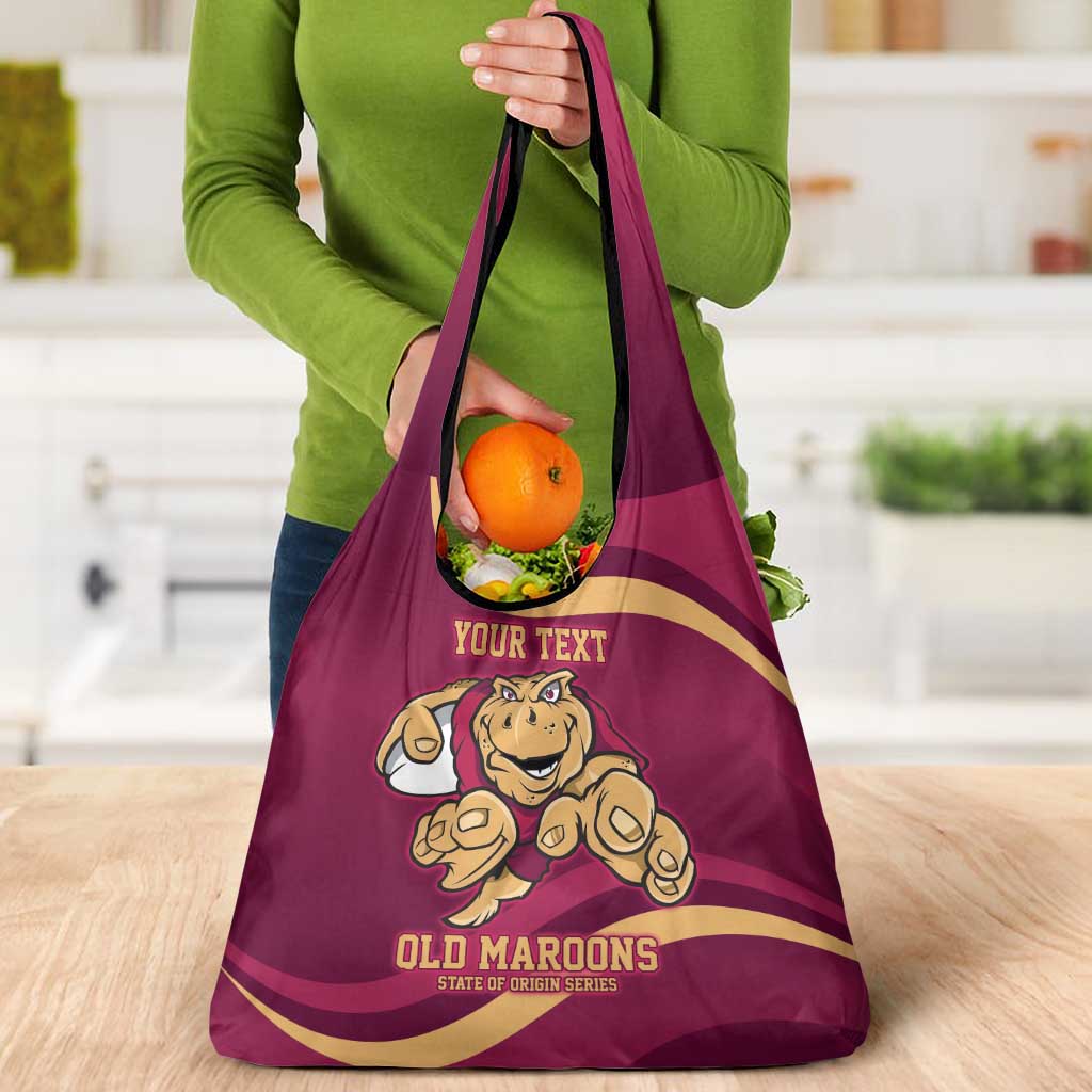 Custom QLD Maroons Cane Toad Grocery Bag Queensland Origin No1