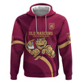 Custom QLD Maroons Cane Toad Hoodie Queensland Origin No1