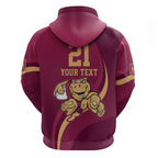 Custom QLD Maroons Cane Toad Hoodie Queensland Origin No1