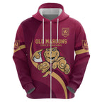 Custom QLD Maroons Cane Toad Hoodie Queensland Origin No1