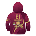 Custom QLD Maroons Cane Toad Kid Hoodie Queensland Origin No1
