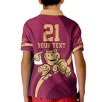 Custom QLD Maroons Cane Toad Kid Polo Shirt Queensland Origin No1
