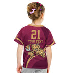 Custom QLD Maroons Cane Toad Kid T Shirt Queensland Origin No1