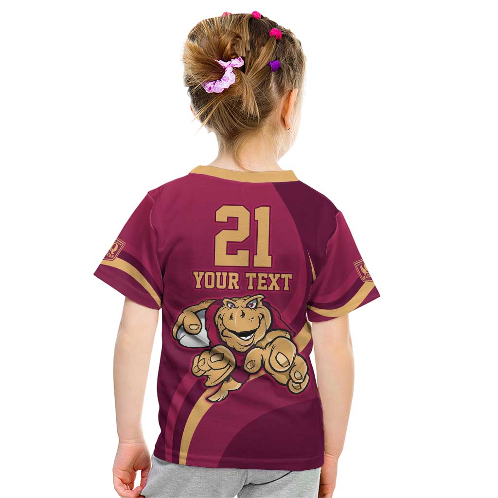Custom QLD Maroons Cane Toad Kid T Shirt Queensland Origin No1