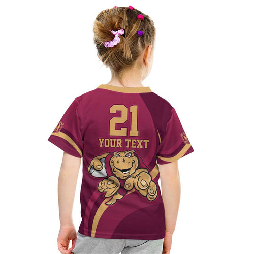 Custom QLD Maroons Cane Toad Kid T Shirt Queensland Origin No1