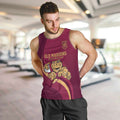 Custom QLD Maroons Cane Toad Men Tank Top Queensland Origin No1