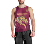Custom QLD Maroons Cane Toad Men Tank Top Queensland Origin No1