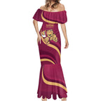 Custom QLD Maroons Cane Toad Mermaid Dress Queensland Origin No1