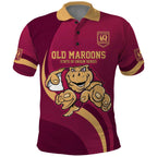 Custom QLD Maroons Cane Toad Polo Shirt Queensland Origin No1