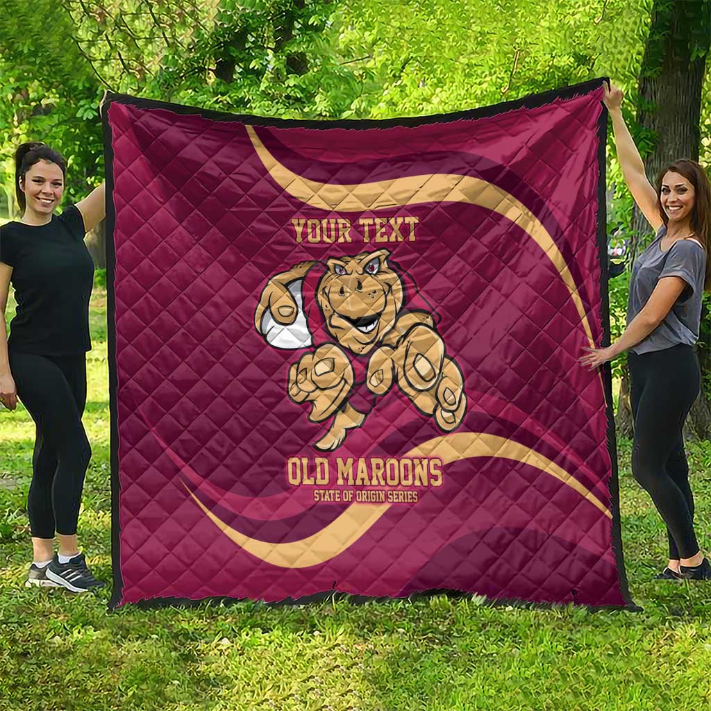 Custom QLD Maroons Cane Toad Quilt Queensland Origin No1