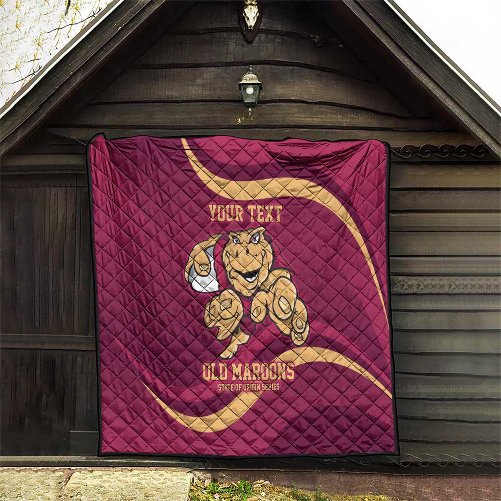 Custom QLD Maroons Cane Toad Quilt Queensland Origin No1