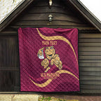 Custom QLD Maroons Cane Toad Quilt Queensland Origin No1