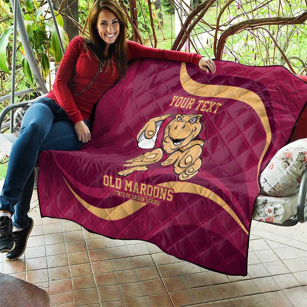 Custom QLD Maroons Cane Toad Quilt Queensland Origin No1