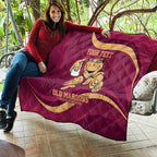 Custom QLD Maroons Cane Toad Quilt Queensland Origin No1