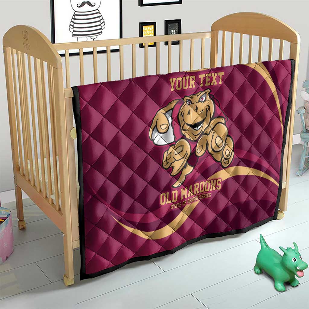 Custom QLD Maroons Cane Toad Quilt Queensland Origin No1