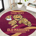 Custom QLD Maroons Cane Toad Round Carpet Queensland Origin No1
