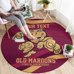 Custom QLD Maroons Cane Toad Round Carpet Queensland Origin No1