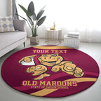 Custom QLD Maroons Cane Toad Round Carpet Queensland Origin No1