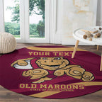 Custom QLD Maroons Cane Toad Round Carpet Queensland Origin No1