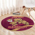 Custom QLD Maroons Cane Toad Round Carpet Queensland Origin No1