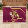 Custom QLD Maroons Cane Toad Rubber Doormat Queensland Origin No1