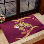 Custom QLD Maroons Cane Toad Rubber Doormat Queensland Origin No1