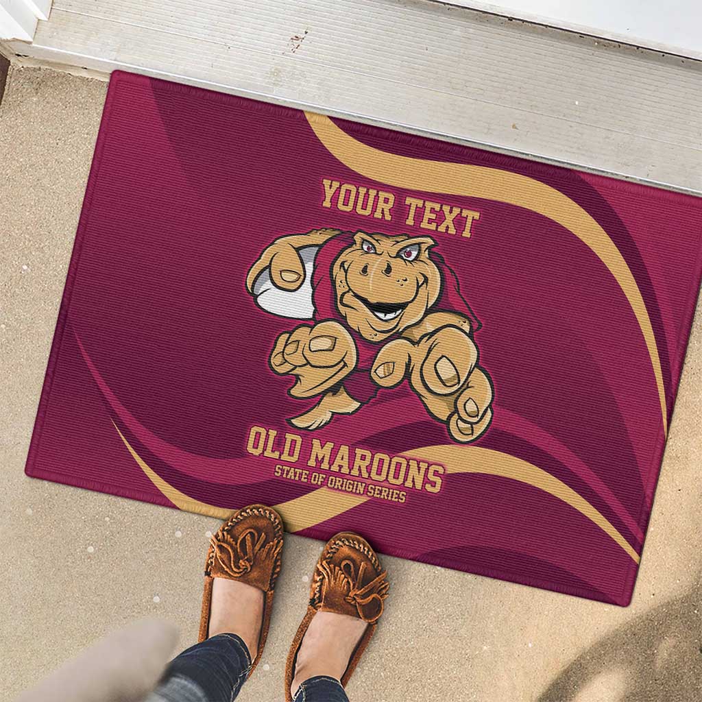 Custom QLD Maroons Cane Toad Rubber Doormat Queensland Origin No1